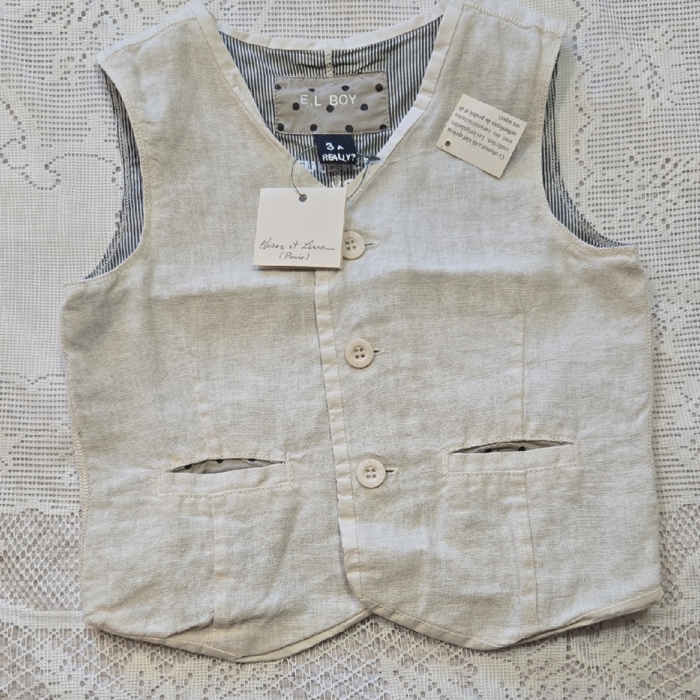 Eliana et Lena Cream Accessories Collection 100% Cotton